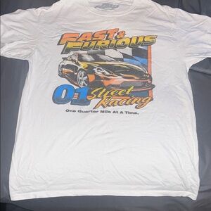 Fast & Furious White Graphic T-Shirt